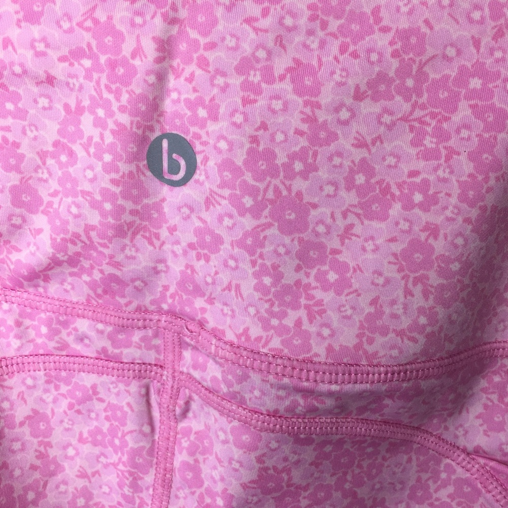 NEW Cotton On Body Highwaisted 7/8 Tights Daisy Floral Tonal Pinks nwt - Picture 4 of 6